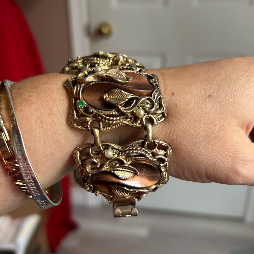 SELRO Edwardian vintage bracelet with matching earrings 🎁